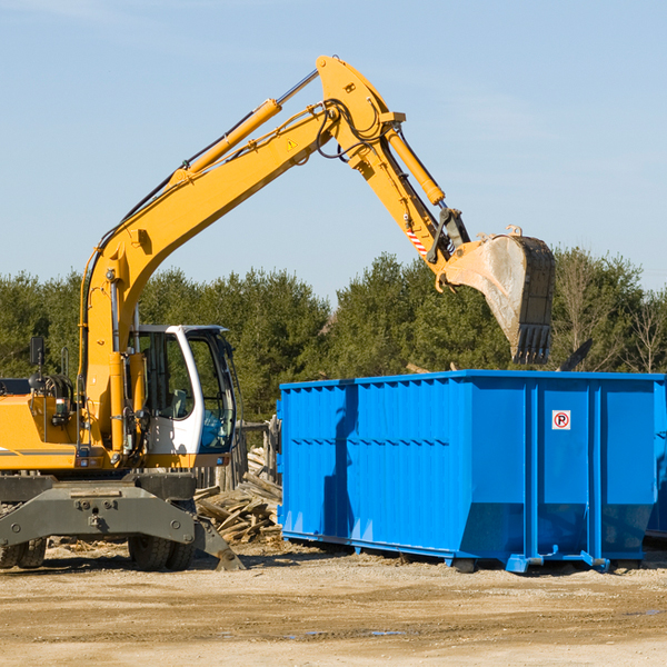 can i choose the location where the residential dumpster will be placed in Continental OH